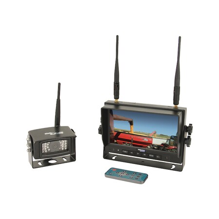 A & I Products CabCAM Video System, QUAD Digital Wireless w/ Recording Capability (Incl. 7" Monit1 ) 13"x8"x3.5" A-CDW7M1C